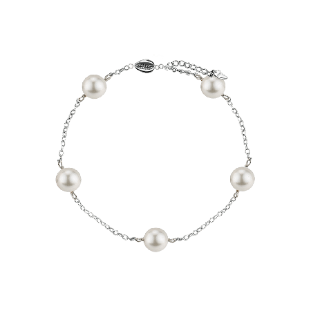 Round Pearl Tincup Bracelet