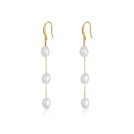 Baroque Tincup Drop Earrings