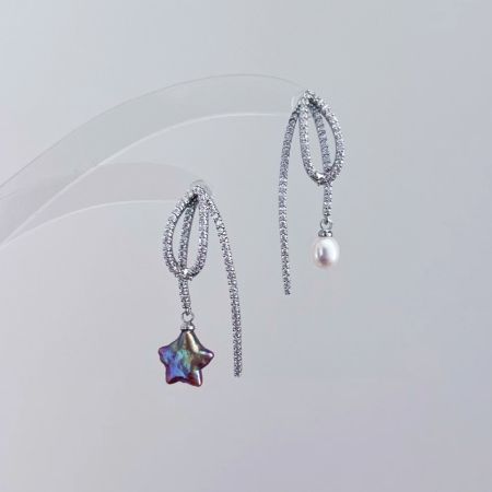 Star Freshwater Pearl Earrings
