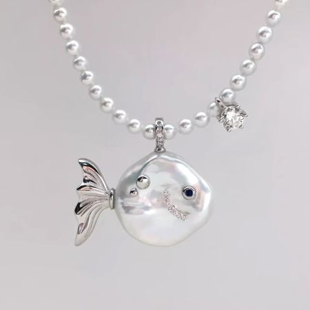 Fish Freshwater Pearl Necklace