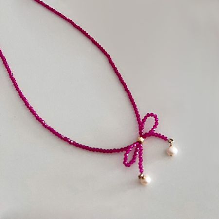 Bow Tie Freshwater Pearl Strand Necklace