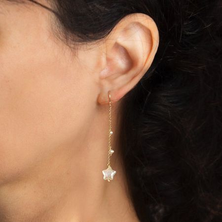 Star Drop Earrings