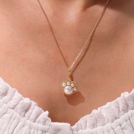 Pet Paws Pendant Necklace