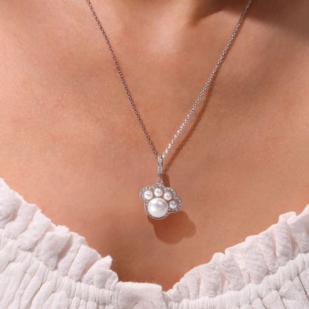 Pet Paws Pendant Necklace