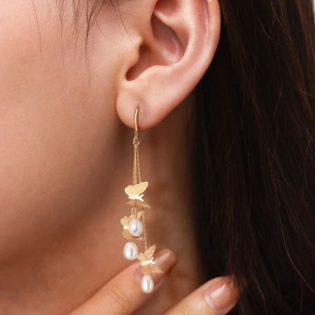 Butterfly Drop Earrings