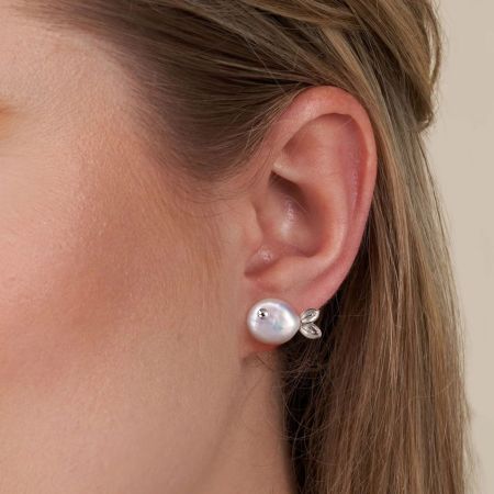 Fish Freshwater Pearl Earrings