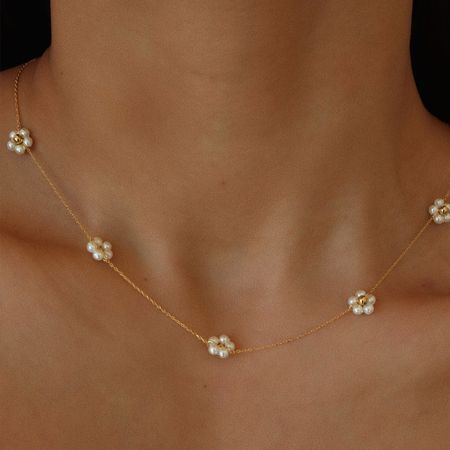 Flowers Tincup Necklace