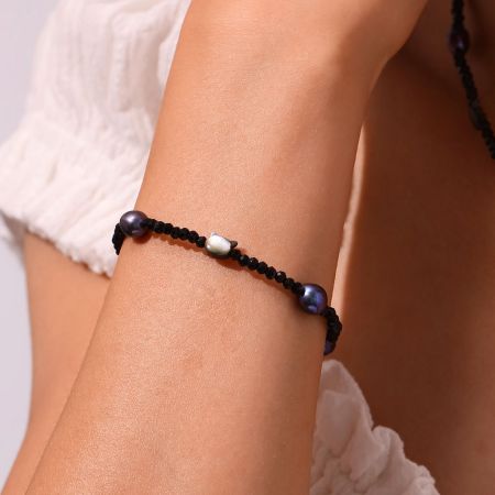 Black Cat Strand Bracelet