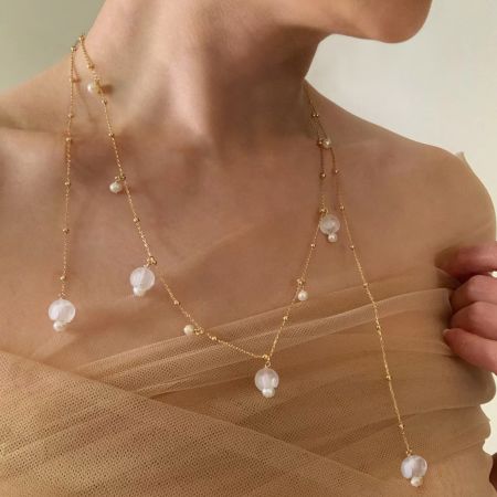 Lily Of The Valley Tincup Necklace