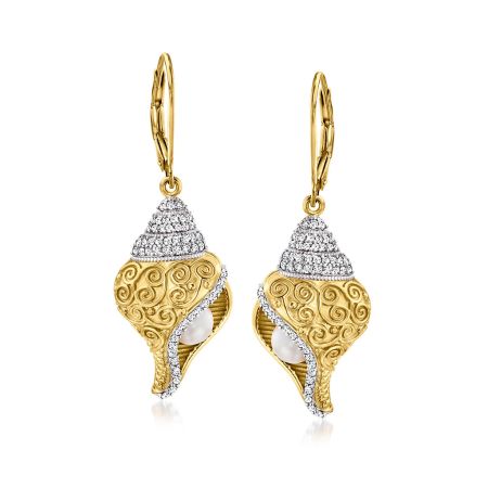 Conch Drop Earrings