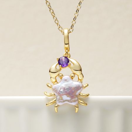 Star Crab Pendant Necklace