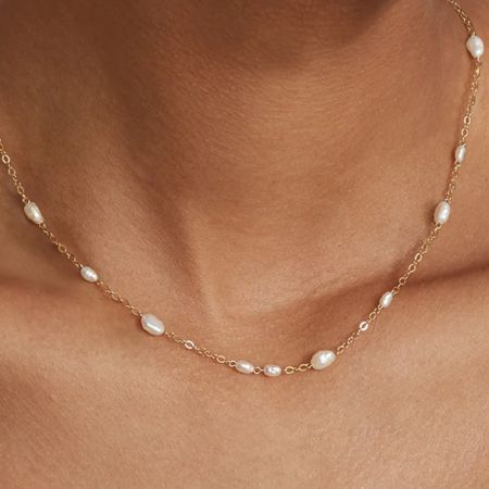 Millet Beads Tincup Necklace