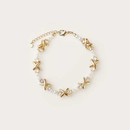 White Topaz Strand Bracelet
