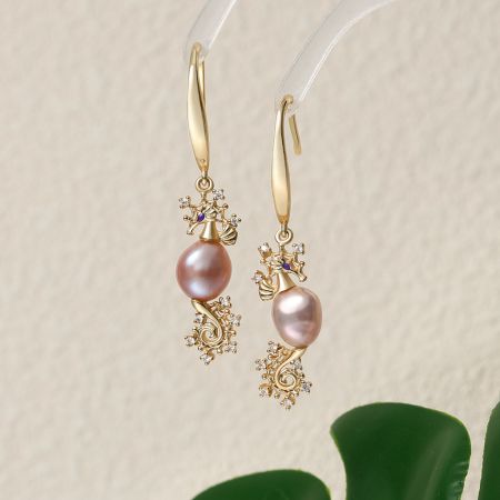 Seahorse Drop Earrings