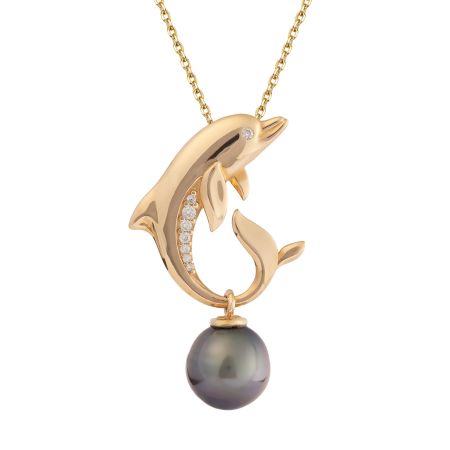 Dancing Dolphin Pendant Necklace