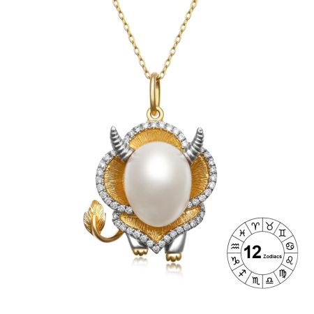 Aquarius Zodiac Pendant Necklace