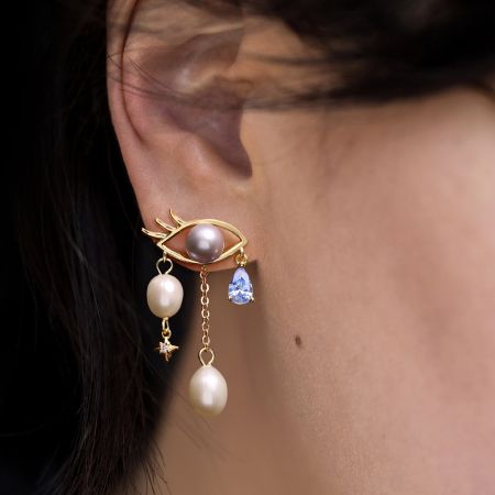 Eyes Drop Earrings