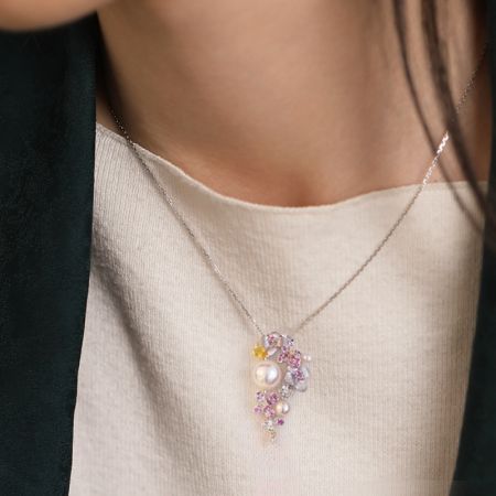 Flowers Pendant Necklace