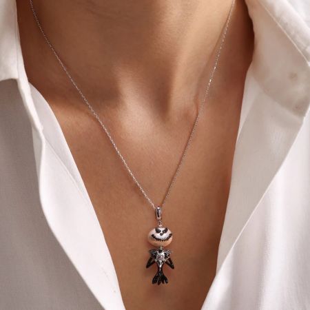 Black Skull Pendant Necklace