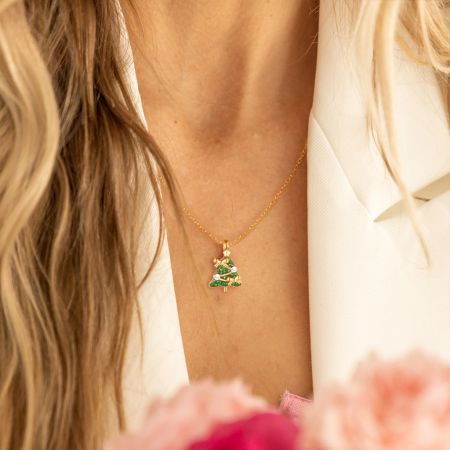 Christmas Tree Pendant Necklace
