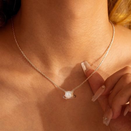 Planet Pendant Necklace