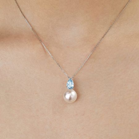 Ocean Blue Pendant Necklace