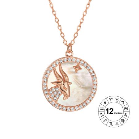 Capricorn Zodiac Pendant Necklace