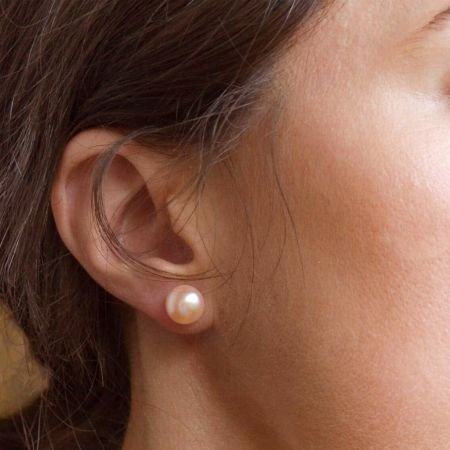 Pink Pearl Earrings