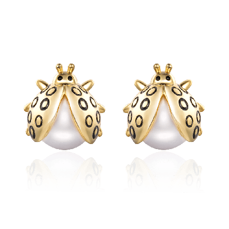 Ladybug Stud Earrings