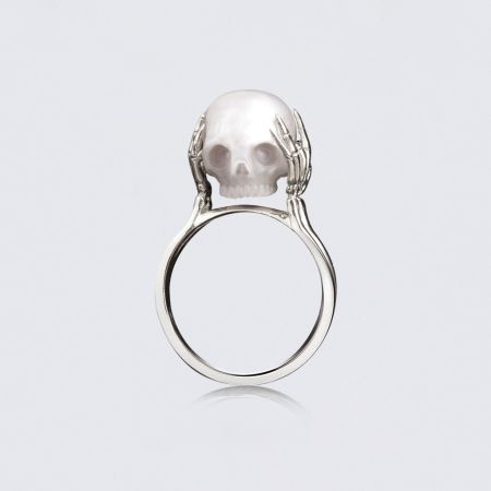 Skull Thinker Ring