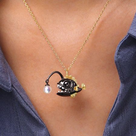 Anglerfish Pendant Necklace