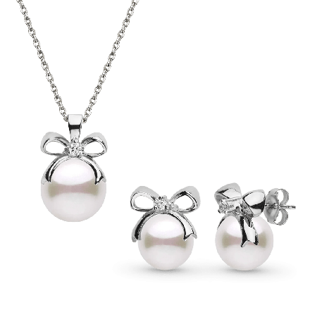 Bow Pearl Jewelry Set