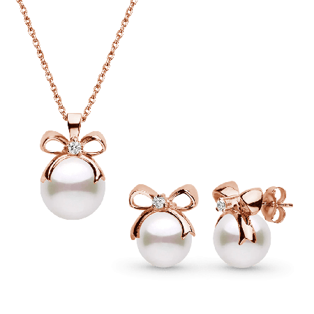 Bow Pearl Jewelry Set