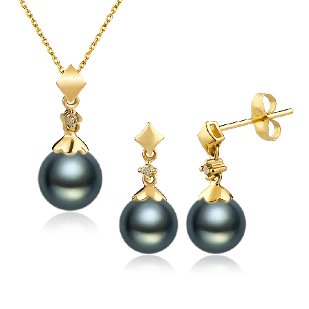 Black Pearl Jewelry Set
