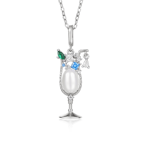Cocktail Pendant Necklace