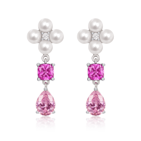 Flower  Drop Earrings