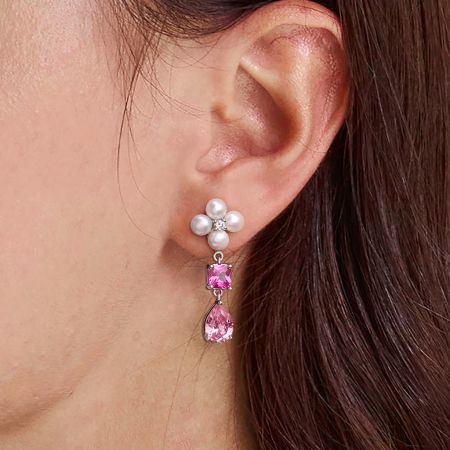 Flower  Drop Earrings