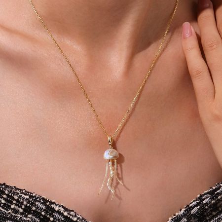 Jellyfish  Pendant Necklace