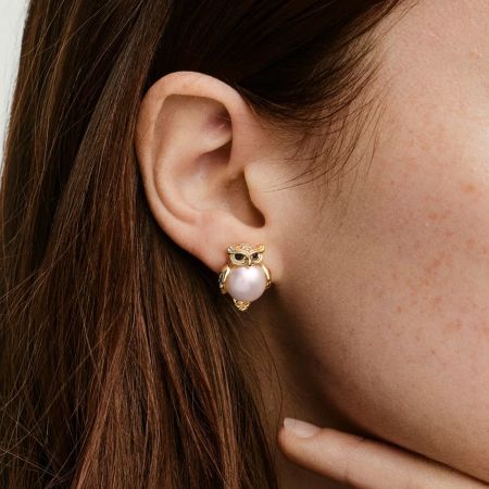 Owl Stud Earrings