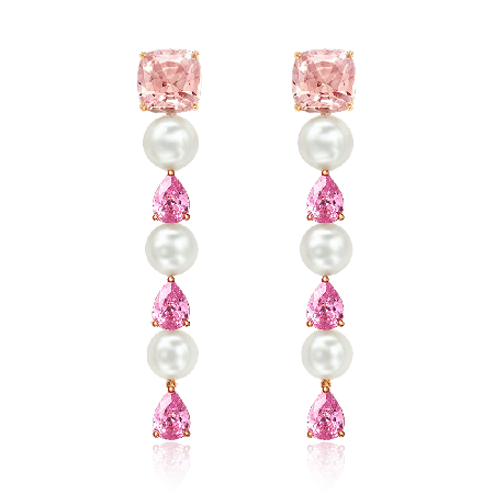Pink Morganite  Earrings