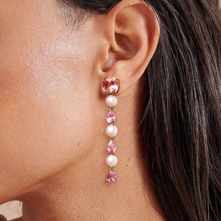 Pink Morganite  Earrings