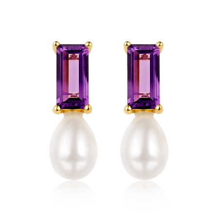 Purple Amethyst Earrings