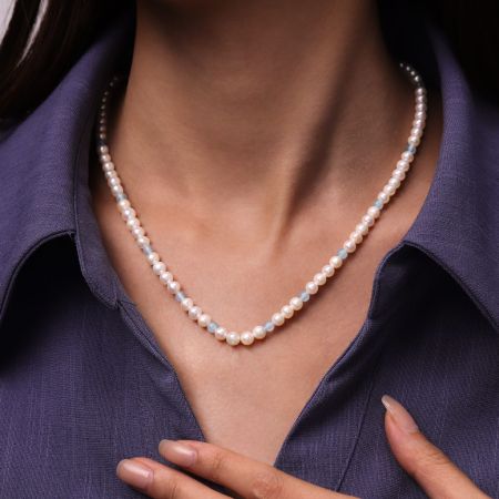 Blue Chalcedony Necklace