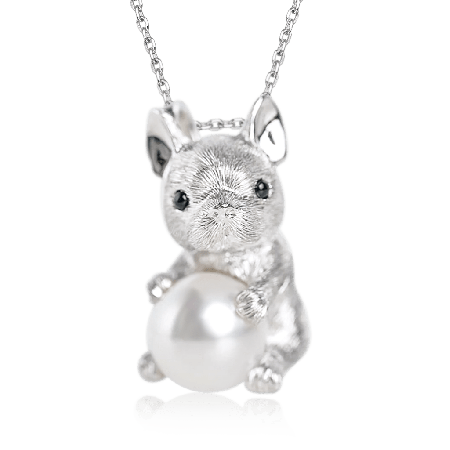 Bulldog Pendant Necklace