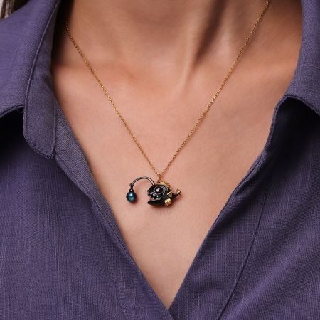 Anglerfish Pendant Necklace