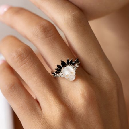 Skull Crown Stacking Rings