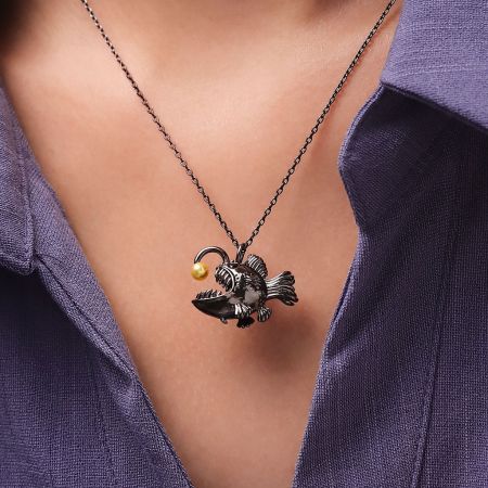 Anglerfish Pendant Necklace