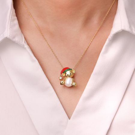 Christmas Bear Necklace