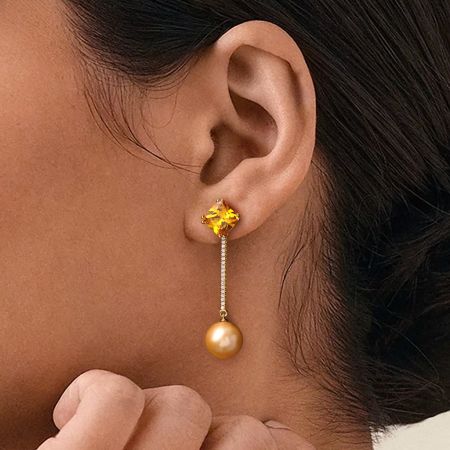 Yellow Citrine Earrings