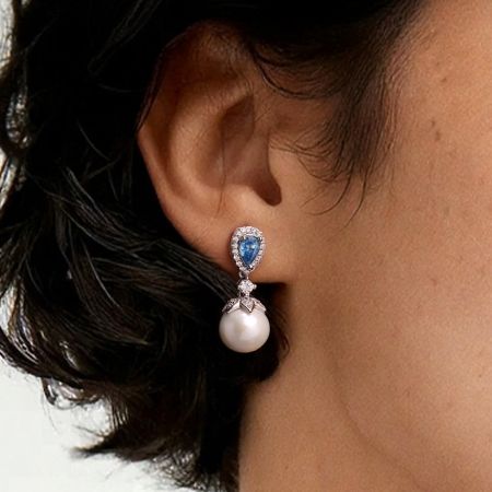 Blue Topaz Earrings